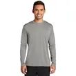 Port & Company Long Sleeve Performance Tee. | https://www.bestnamebadges.com