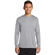 Port & Company Long Sleeve Performance Tee. | https://www.bestnamebadges.com