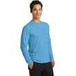 Port & Company Long Sleeve Performance Blend Tee. | https://www.bestnamebadges.com
