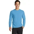 Port & Company Long Sleeve Performance Blend Tee. | https://www.bestnamebadges.com