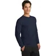 Port & Company Long Sleeve Performance Blend Tee. | https://www.bestnamebadges.com
