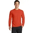 Port & Company Long Sleeve Performance Blend Tee. | https://www.bestnamebadges.com