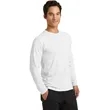Port & Company Long Sleeve Performance Blend Tee. | https://www.bestnamebadges.com