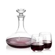 Elliston Decanter & Crestview Stemless Wine Set | https://www.bestnamebadges.com