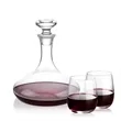 Elliston Decanter & Crestview Stemless Wine Set | https://www.bestnamebadges.com