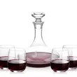 Elliston Decanter & Crestview Stemless Wine Set | https://www.bestnamebadges.com