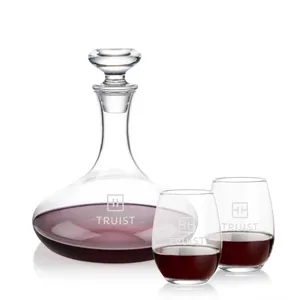 Elliston Decanter & Stanford Stemless Wine Set