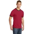 Port & Company Core Cotton Ringer Tee. | https://www.bestnamebadges.com