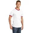 Port & Company Core Cotton Ringer Tee. | https://www.bestnamebadges.com