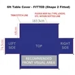 6FT Fitted Trade Show Table Cover - Full Color Imprint | https://www.bestnamebadges.com