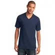Port & Company Core Cotton V-Neck Tee. | https://www.bestnamebadges.com