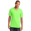 Port & Company Core Cotton V-Neck Tee. | https://www.bestnamebadges.com