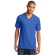 Port & Company Core Cotton V-Neck Tee. | https://www.bestnamebadges.com