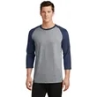 Port & Company Core Blend 3/4-Sleeve Raglan Tee. | https://www.bestnamebadges.com