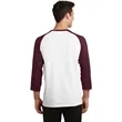 Port & Company Core Blend 3/4-Sleeve Raglan Tee. | https://www.bestnamebadges.com