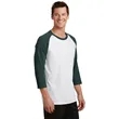 Port & Company Core Blend 3/4-Sleeve Raglan Tee. | https://www.bestnamebadges.com
