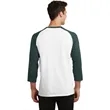 Port & Company Core Blend 3/4-Sleeve Raglan Tee. | https://www.bestnamebadges.com