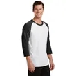 Port & Company Core Blend 3/4-Sleeve Raglan Tee. | https://www.bestnamebadges.com