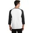 Port & Company Core Blend 3/4-Sleeve Raglan Tee. | https://www.bestnamebadges.com