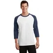 Port & Company Core Blend 3/4-Sleeve Raglan Tee. | https://www.bestnamebadges.com