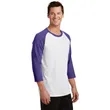 Port & Company Core Blend 3/4-Sleeve Raglan Tee. | https://www.bestnamebadges.com