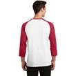 Port & Company Core Blend 3/4-Sleeve Raglan Tee. | https://www.bestnamebadges.com