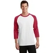 Port & Company Core Blend 3/4-Sleeve Raglan Tee. | https://www.bestnamebadges.com