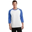 Port & Company Core Blend 3/4-Sleeve Raglan Tee. | https://www.bestnamebadges.com