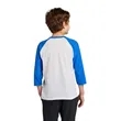 Port & Company Youth Core Blend 3/4-Sleeve Raglan Tee. | https://www.bestnamebadges.com