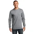 Port & Company Long Sleeve Essential Tee. | https://www.bestnamebadges.com