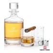 Veradero 3pc Decanter Set & S/S Ice Cubes | https://www.bestnamebadges.com