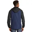 Sport-Tek Heather Colorblock Raglan Hooded Wind Jacket. | https://www.bestnamebadges.com