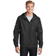 Sport-Tek Embossed Hooded Wind Jacket. | https://www.bestnamebadges.com