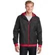 Sport-Tek Embossed Hooded Wind Jacket. | https://www.bestnamebadges.com