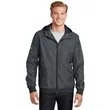 Sport-Tek Embossed Hooded Wind Jacket. | https://www.bestnamebadges.com