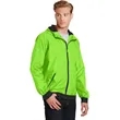 Sport-Tek Embossed Hooded Wind Jacket. | https://www.bestnamebadges.com