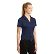 Sport-Tek Women's Dri-Mesh V-Neck Polo. | https://www.bestnamebadges.com