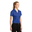 Sport-Tek Women's Dri-Mesh V-Neck Polo. | https://www.bestnamebadges.com