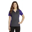 Sport-Tek Women's Colorblock Micropique Sport-Wick Polo. | https://www.bestnamebadges.com