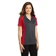 Sport-Tek Women's Colorblock Micropique Sport-Wick Polo. | https://www.bestnamebadges.com