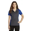 Sport-Tek Women's Colorblock Micropique Sport-Wick Polo. | https://www.bestnamebadges.com