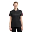 Sport-Tek Women's PosiCharge Active Textured Colorblock P... | https://www.bestnamebadges.com