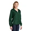 Sport-Tek Women's Colorblock Hooded Raglan Jacket. | https://www.bestnamebadges.com