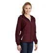 Sport-Tek Women's Colorblock Hooded Raglan Jacket. | https://www.bestnamebadges.com