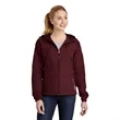 Sport-Tek Women's Colorblock Hooded Raglan Jacket. | https://www.bestnamebadges.com