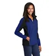 Sport-Tek Women's Colorblock Soft Shell Jacket. | https://www.bestnamebadges.com