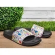 Custom Full Color Slide Sandals | https://www.bestnamebadges.com