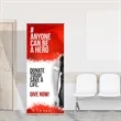 33 X 80 Inch Full Color Roll Up Retractable Banner Stands | https://www.bestnamebadges.com