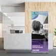 33 X 80 Inch Full Color Roll Up Retractable Banner Stands | https://www.bestnamebadges.com