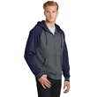 Sport-Tek Sport-Wick Varsity Fleece Full-Zip Hooded Jacket. | https://www.bestnamebadges.com